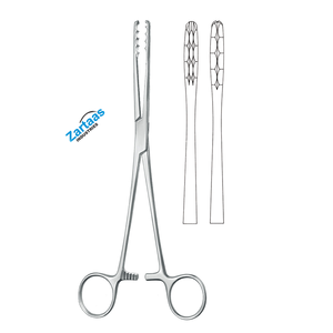 Pinzas de tampón Ulrich de acero inoxidable de alta calidad, fabricante de instrumentos quirúrgicos rectos de 27cm/10,75 pulgadas - Product Image 1