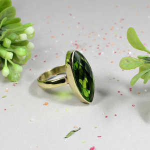 แหวนเพชรเพอริโดส์สีเงินสเตอร์ลิง92.5 20x8มม. 3.18กรัม - Product Image 6