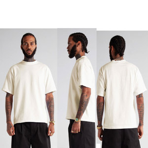 Camiseta básica lisa de manga corta para hombre Shaka Wear para hombre, ropa de calle de tela pesada Super Max, camiseta de longitud recortada Essentials - Product Image 1