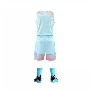 Maillot de basket-ball personnalisé pour hommes, Design personnalisé, Sublimation, vente en gros, prix bon marché, nouveau Style, uniformes de basket-ball, ensembles pour adultes - Product Image 3