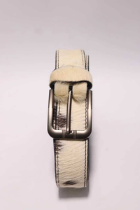 Ceinture en cuir véritable pour homme, motif écossais, boucle à fermoir, fine, légère, imperméable, respirante, en cuir de vachette, alliage argenté - Product Image 5
