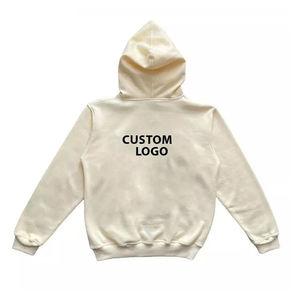 High Quality Men 100% Cotton 320 GSM Heavy Thermal Pullover Hoodie Custom Logo printing Oversized Winter Hoodies for men - Product Image 6