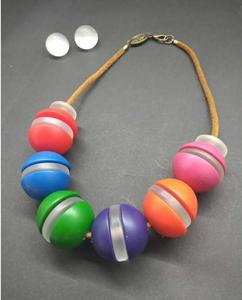 Collar de joyería de resina India más vendido estilo moderno y elegante con cadena de cuentas de medallón inteligente - Product Image 6