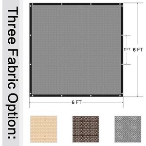 100% schermo per la Privacy in tessuto parasole in acrilico con occhielli per copertura esterna e Privacy interna - Product Image 5