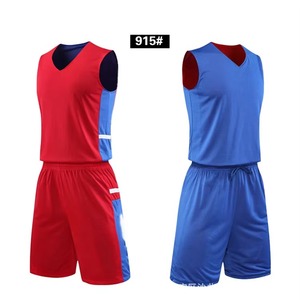 Conjuntos de Uniformes de Baloncesto Premium para Adultos, Hechos a Medida, Tallas Grandes, Camisetas sin Mangas, Pantalones Cortos, Fabricante OEM ODM, 100% Poliéster - Product Image 1