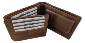 Men's Premium Quality Short Leather Wallets Open Closure Type with Polyester Lining - Product Image 3