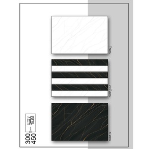 กระเบื้องเซรามิคติดผนังลายไม้สีน้ำตาล30X45cm 300X450mm 12X18มันวาวสำหรับตกแต่งภายในบ้าน - Product Image 2