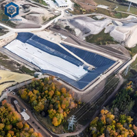 Prix direct usine Harga Geomembrane HDPE 1,5 mm Fabricant de bâches en HDPE pour l'étanchéité des bassins et la gestion des déchets solides