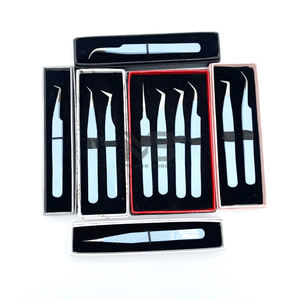 แหนบต่อขนตาแบบด้ามเพชรเคลือบสีใหม่พร้อมโลโก้ตามสั่ง - Product Image 3