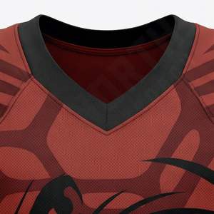 Ensemble d'uniformes de football américain en jersey twill, grande taille, 100 % polyester haute performance - Product Image 4