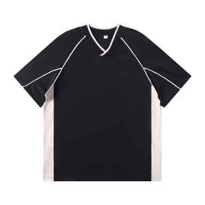 <b>Men's</b> Summer Short Sleeve T-shirt Youth <b>Polo</b> Shirt <b>Men's</b> <b>Polo</b> cotton polyester V-<b>neck</b> T-shirt Solid Color <b>Men</b> Casual T shirt - Product Image 2