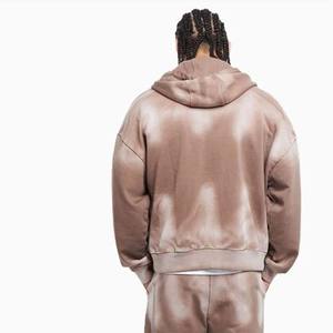 Sweat à capuche pour hommes 100% coton de haute qualité personnalisé à la mode respirant lavé fermeture éclair pas cher prix Durable basiques accessoire de vêtement - Product Image 6