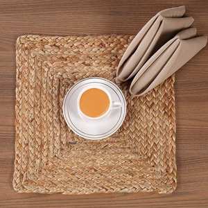 Lot de 4 sets de table tressés en jute 100% Style traditionnel solide pour la maison, l'intérieur et l'extérieur Prix de gros - Product Image 2