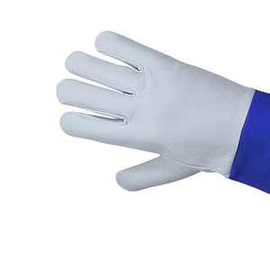 Gants de soudure de sécurité industrielle haute performance en cuir véritable respirant, résistants à l'eau et aux hautes températures - Product Image 5