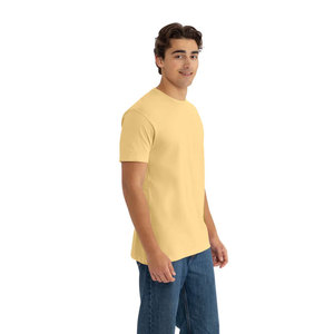 2026 Custom Logo Cotton Tee Premium Soft 100% Combed <b>Ring</b>-Spun 180g Fabric O-Neck Regular Fit Short Sleeve Shirt - Product Image 3