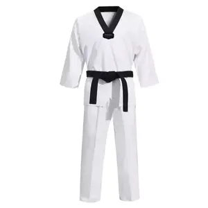 Factory Wholesale Custom Logo Taekwondo Uniform Taekwondo for Children Adults Kids