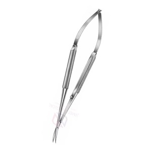 Tijeras Microquirúrgicas Manuales Profesionales de Acero Inoxidable Alemán de 145 mm con Acción de Resorte Curvo, Certificación CE para Cirugía de Precisión - Product Image 4