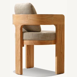 Chaise individuelle en teck de haute qualité, style moderne, idéale pour l'extérieur et résistante aux intempéries, en promotion. - Product Image 1