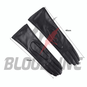 Leather Breathable Eco-Friendly Thermal <b>Touchscreen</b> <b>Gloves</b> Wrist Length Sporty Outdoor Use Black Unlined Spring Summer - Product Image 2