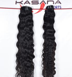 100% Extensions de cheveux indiens en gros à vague profonde alignée sur les cuticules de couleur naturelle traitées chimiquement à partir de fabricants de cheveux humains - Product Image 4