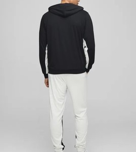 Chándal de estilo de lujo Essentials Sudadera con capucha y pantalones para hombres Cremallera completa con bolsillos laterales Ropa informal Color doble Transpirable - Product Image 2