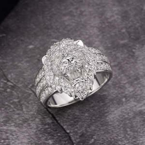 แหวนเงินแท้ 925 ชุบทองคำสีกุหลาบ ประดับมอร์แกไนต์แท้และไข่มุกน้ำจืด ดีไซน์แบบกรงเล็บฝังเพชรเต็มวง สไตล์ฮิปฮอป รุ่นใหม่ล่าสุด - Product Image 6