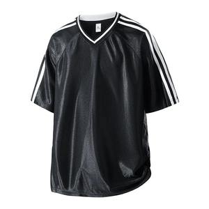 Camiseta de Fútbol Americano de Manga Corta para Hombre, Primavera/Otoño, para Correr y Entrenar, Cuello en V, Transpirable, Estampada, Tallas Grandes, Secado Rápido - Product Image 2