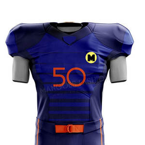 ชุดยูนิฟอร์มอเมริกันฟุตบอลแบบออกแบบเองของคุณ ดีไซน์ล่าสุด ชุดยูนิฟอร์มอเมริกันฟุตบอล บริการ OEM ชุดยูนิฟอร์มอเมริกันฟุตบอลสำหรับผู้ชาย - Product Image 3