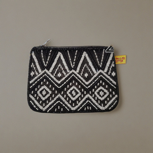 Porte-monnaie perlé fait à la main en gros Pochette multicolore à fermeture éclair pour dames Petite pochette ethnique pour cadeaux ou pochette de mode pour femmes - Product Image 2