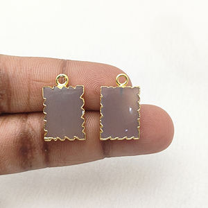 Colgante de Piedra Lunar Melocotón Natural en Forma Libre |   Dijes de Rodajas de Piedras Preciosas para Hacer Collares |   Suministros de Joyería al por Mayor - Product Image 4