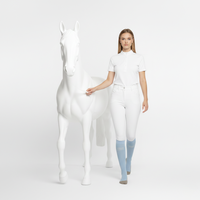 Chaussettes d'équitation premium, hauteur genou standard, respirantes, à compression, Coolmax, pour jeunes, fabricant OEM/ODM