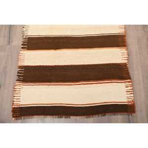 พรมวินเทจสไตล์ตุรกี ขนาด 2.8x11.4 ฟุต สีน้ำตาลส้ม พรมเปอร์เซีย - Product Image 2