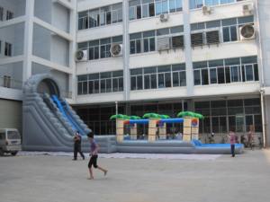 Toboggan aquatique géant gonflable en PVC pour enfants et adultes, pour l'escalade et la glisse aquatique - Product Image 3