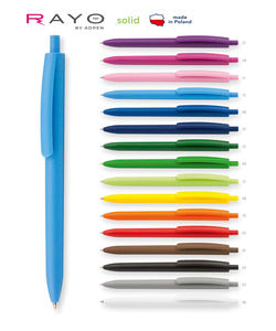 Bolígrafos publicitarios de plástico de alta calidad con logotipo personalizado, bolígrafos promocionales, Rayo Solid, AdPen - Product Image 1