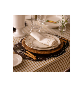 Cargadores de ratán de excelente calidad para bodas, fiestas, placas de cargador de forma redonda, placa de cargador de diseño de lujo - Product Image 1