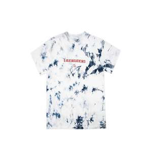 T-shirt oversize Liberaiders avec logo teint à l'acide [716011901] en jersey lourd 280 grammes, style boxy avec impression sérigraphiée - Product Image 1