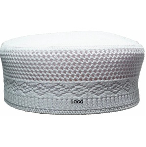 Chapeaux musulmans islamiques Chapeaux ronds de couleur unie personnalisés OEM Chapeaux de prières islamiques Casquettes Respirant Vente chaude - Product Image 2