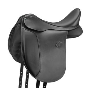 Euro Cavall Industries Selle de dressage à contact étroit de cheval de haute qualité Véritable siège souple en cuir de vache Cheval Mouvement de liberté - Product Image 1
