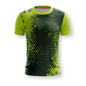 T-shirts 100% polyester à sublimation personnalisés pour hommes, 220 grammes, style décontracté avec logo uni sur le devant - Product Image 5