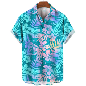 Aloha เสื้อผู้ชายแขนสั้นพิมพ์ลายฤดูร้อน, 2025ใส่ลำลองสไตล์รีสอร์ตวันหยุดพักผ่อน - Product Image 6