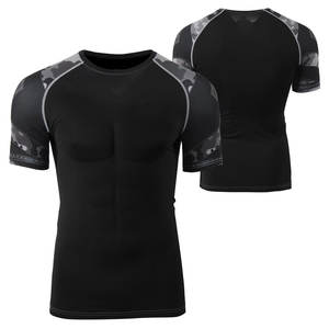GAF Rash Guard OEM ODM Rash Guard Hombres Sublimación Impreso Spandex Bjj Rash Guard Gimnasio Surf Buceo Camisas de compresión MMA - Product Image 3