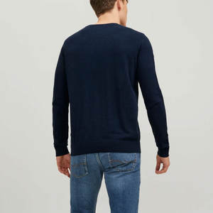 New Knitted Fabric Loose Fit Plus Size Winter Sweatshirt <b>Long</b> Length Fleece Nave with Bold Colors - Product Image 6