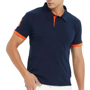 เสื้อโปโลผู้ชายสีพื้น ผลิตในปากีสถาน เสื้อโปโลลำลองแขนสั้นสำหรับผู้ชาย - Product Image 1