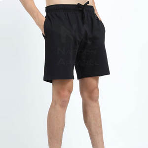 Shorts en coton décontractés pour hommes avec logo personnalisé, légers et surdimensionnés pour une utilisation en extérieur au prix de gros - Product Image 2