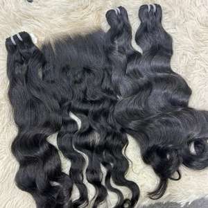 ผมต่อแบบตรงสำหรับผู้หญิงผิวดำผมถักทอแบบไม่ใช้เรมี่100% - Product Image 4