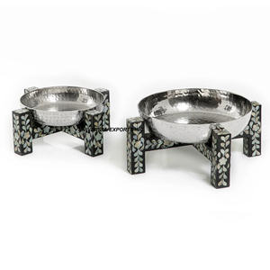 Juego de Tres Tazones para Chocolate Martillados, Acabado Martillado, Diseño Clásico y Elegante, Nuevo Tazón para Chocolate - Product Image 4