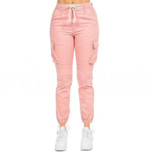 Últimas señoras Joggers cintura media invierno Cargo pantalones secado rápido impermeable Material de lona transpirable cierre de cordón Casual para - Product Image 1