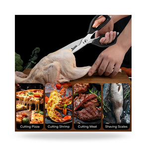 Tijeras de Cocina de Acero Inoxidable de Primera Calidad, Tijeras de Cocina Resistentes para Cortar Huesos de Pollo, Abridor de Botellas y Latas - Product Image 4