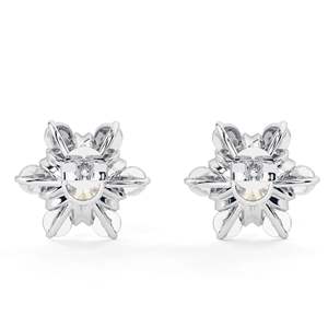 ต่างหูมุกทรงกลมน่ารักสำหรับผู้หญิง - Product Image 5