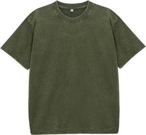 Wholesale <b>Men</b> Regular Fit Polyester/Cotton <b>Fleece</b> Fabric Eco-Friendly T-<b>Shirts</b> Customizable Factory Direct Supply - Product Image 4